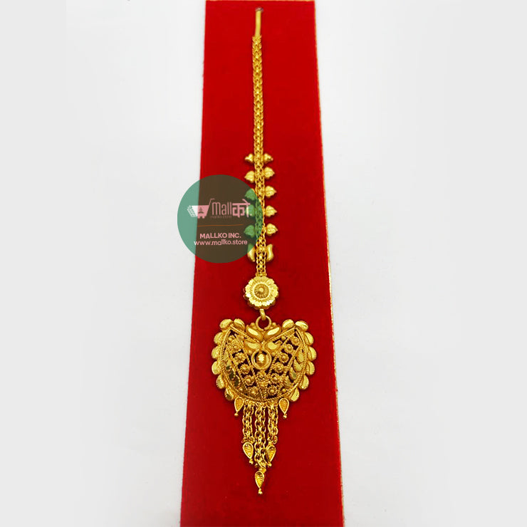 Goldplated Maang Tika / Sribandi