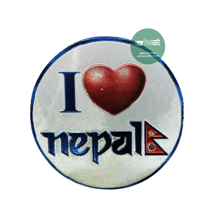 Fridge Magnet Crystal - I Love Nepal
