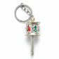 Golden Buddhist Mani Wheel Key Ring