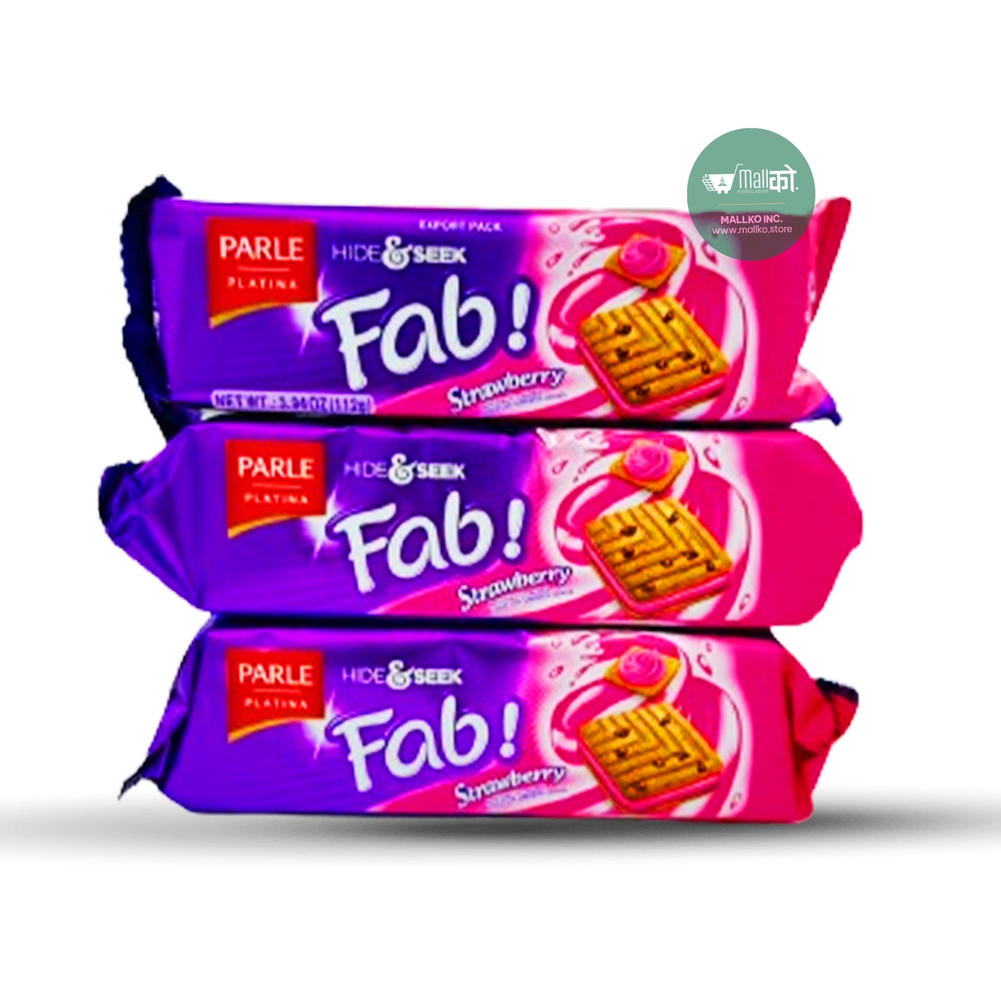 Parle Hide & Seek Fab Strawberry Biscuits