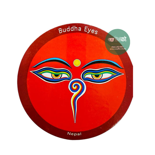 Fridge magnet - Buddha's Eye Red