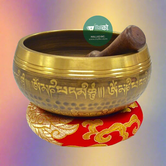 Singing bowl set for yoga and meditation