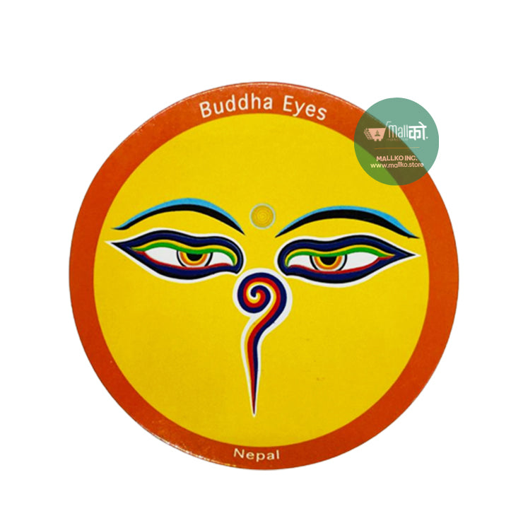 Fridge magnet - Buddha's Eye Yellow