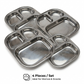 3-Partition Stainless Steel Plate
