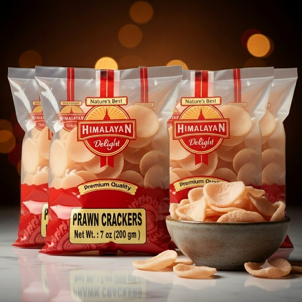 Prawn Crackers - Crispy Shrimp Flavored Seafood Snack