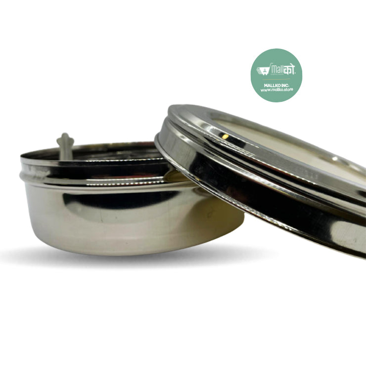 STAINLESS STEEL MASALA BOX (Small)