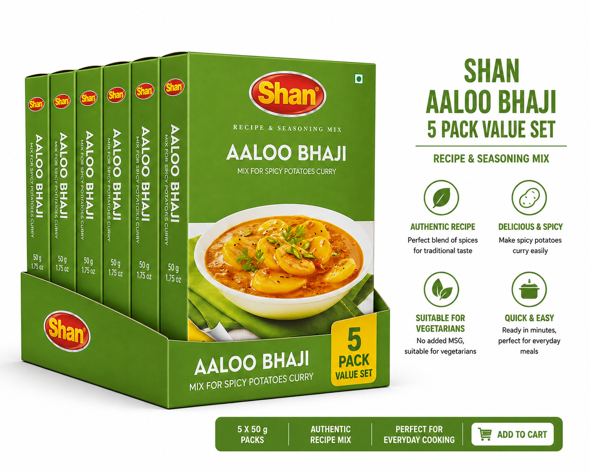 Shan Aloo Bhaji Recipe & Seasoning Mix 50g