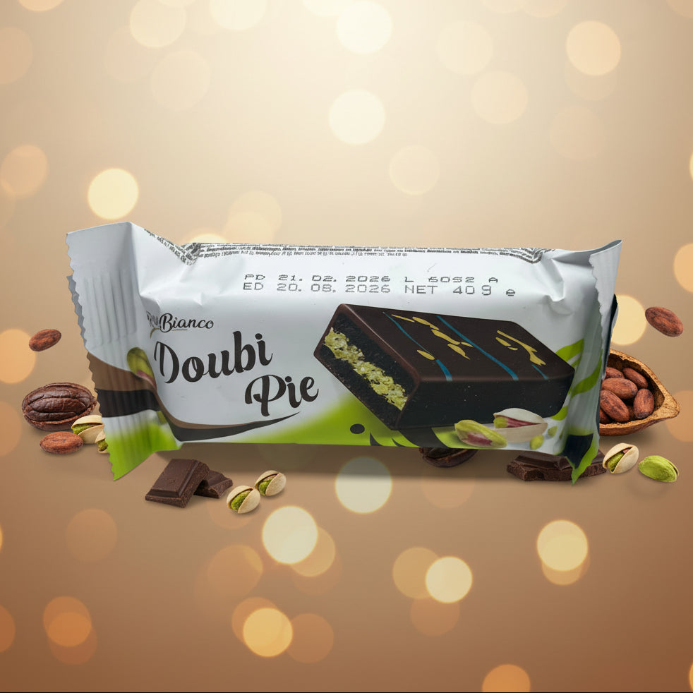 PISTACHIO CREAM FILLED COCOA CAKE