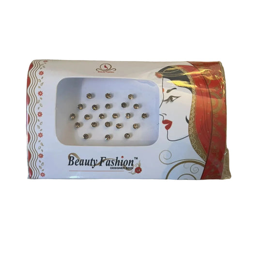 Beauty Fashion Golden Round Stone Designer Bindi Pack