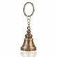 Antique Gold Decorative Bell Keychain with Engraved Design