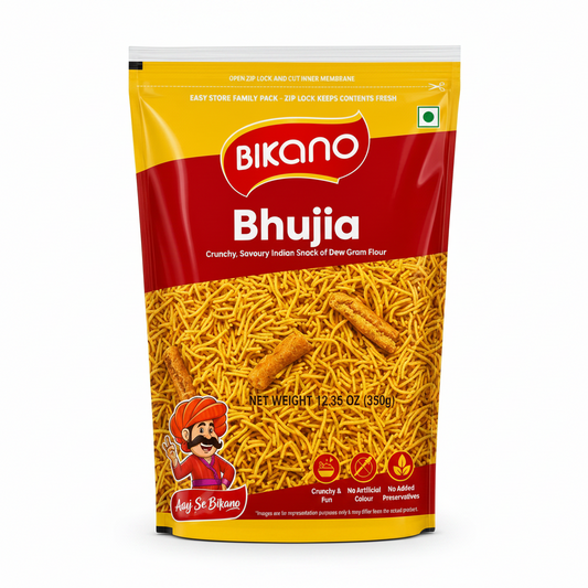 Bikano Bhujia – Crunchy Savoury Indian Snack, 350g