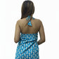 Printed Peplum Summer Top Blue