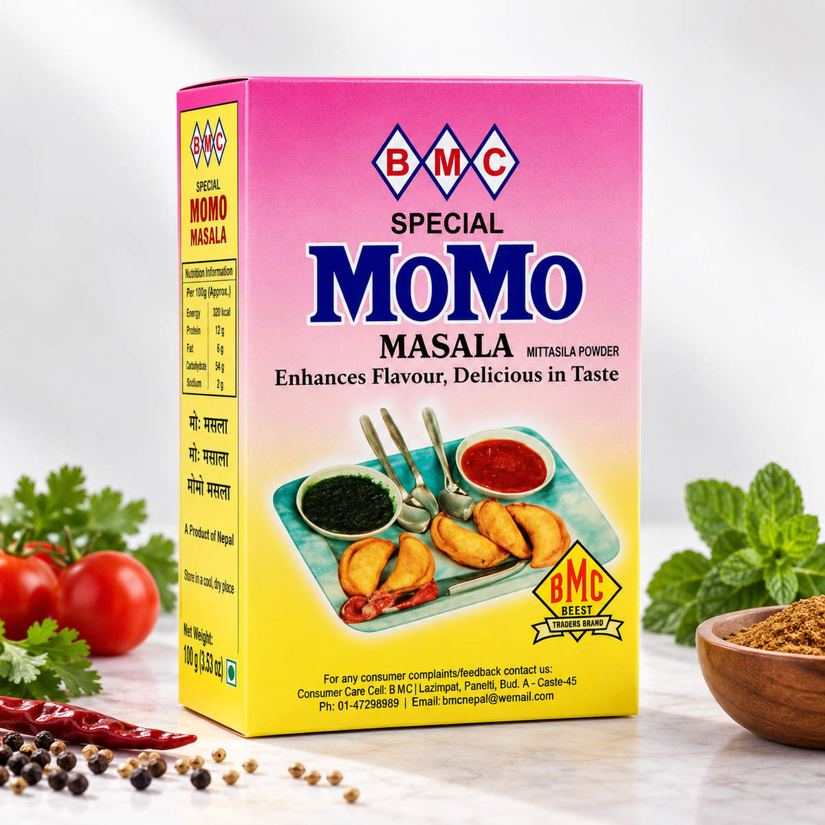 BMC Momo Masala 100g - Authentic Nepali Dumpling Spice Blend