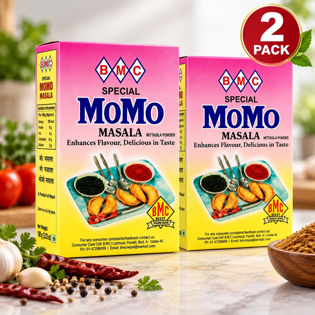 BMC Momo Masala 100g - Authentic Nepali Dumpling Spice Blend
