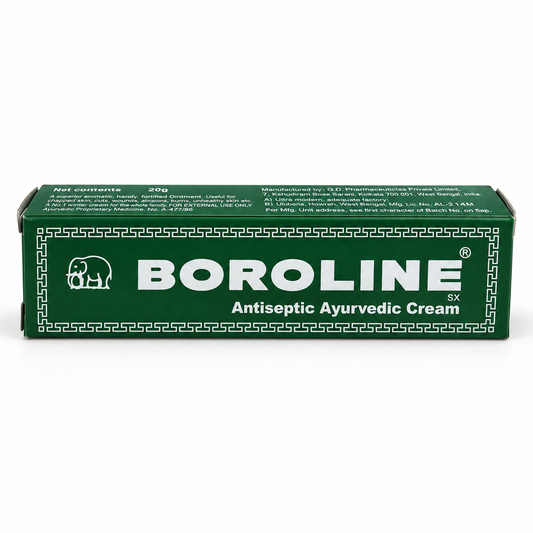 Boroline Antiseptic Ayurvedic Cream 20g green package