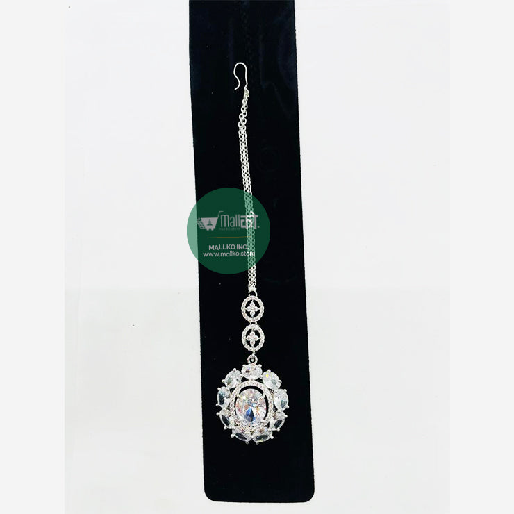 Elegant gold plated maang tika sribandi women’s hair jewelry