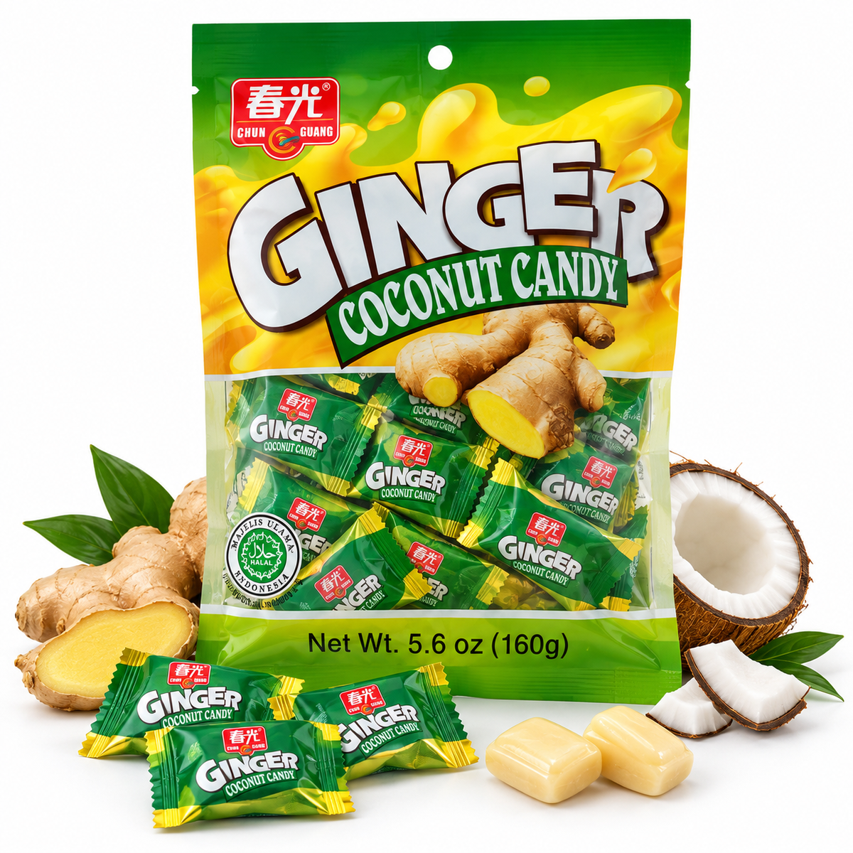 Chun Guang Ginger Coconut Candy