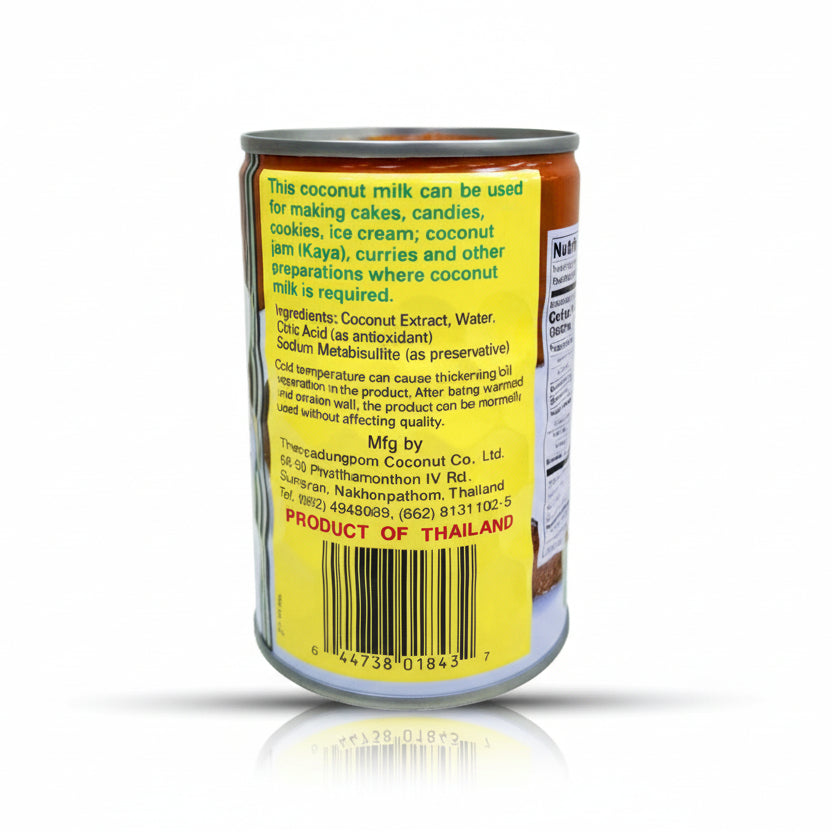 Coconut milk in can