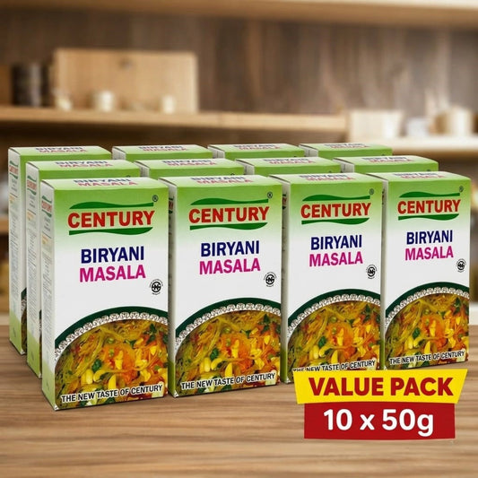 Century Biryani Masala – 10 Pack (50g Each)