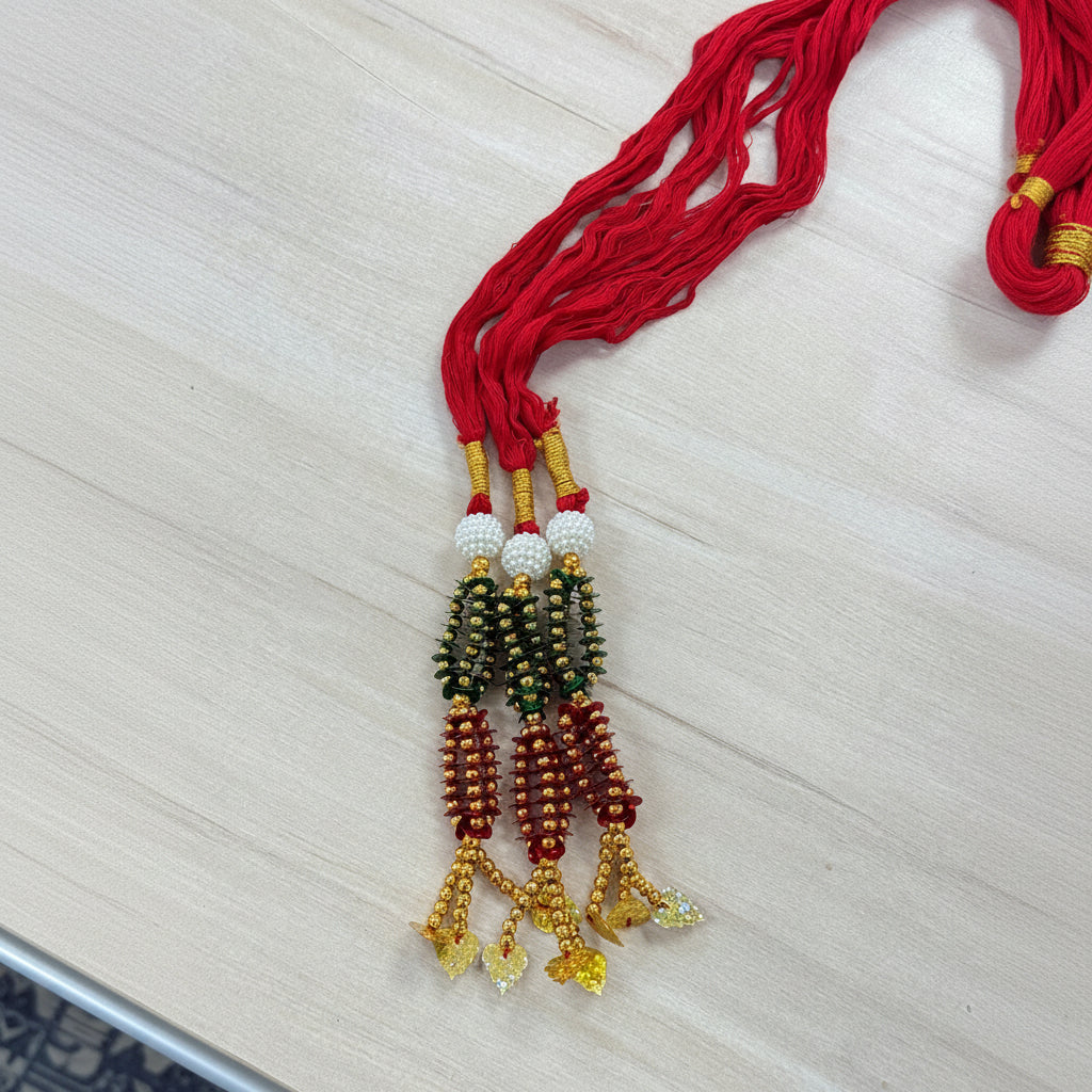Designer Parandi with Metallic Details
