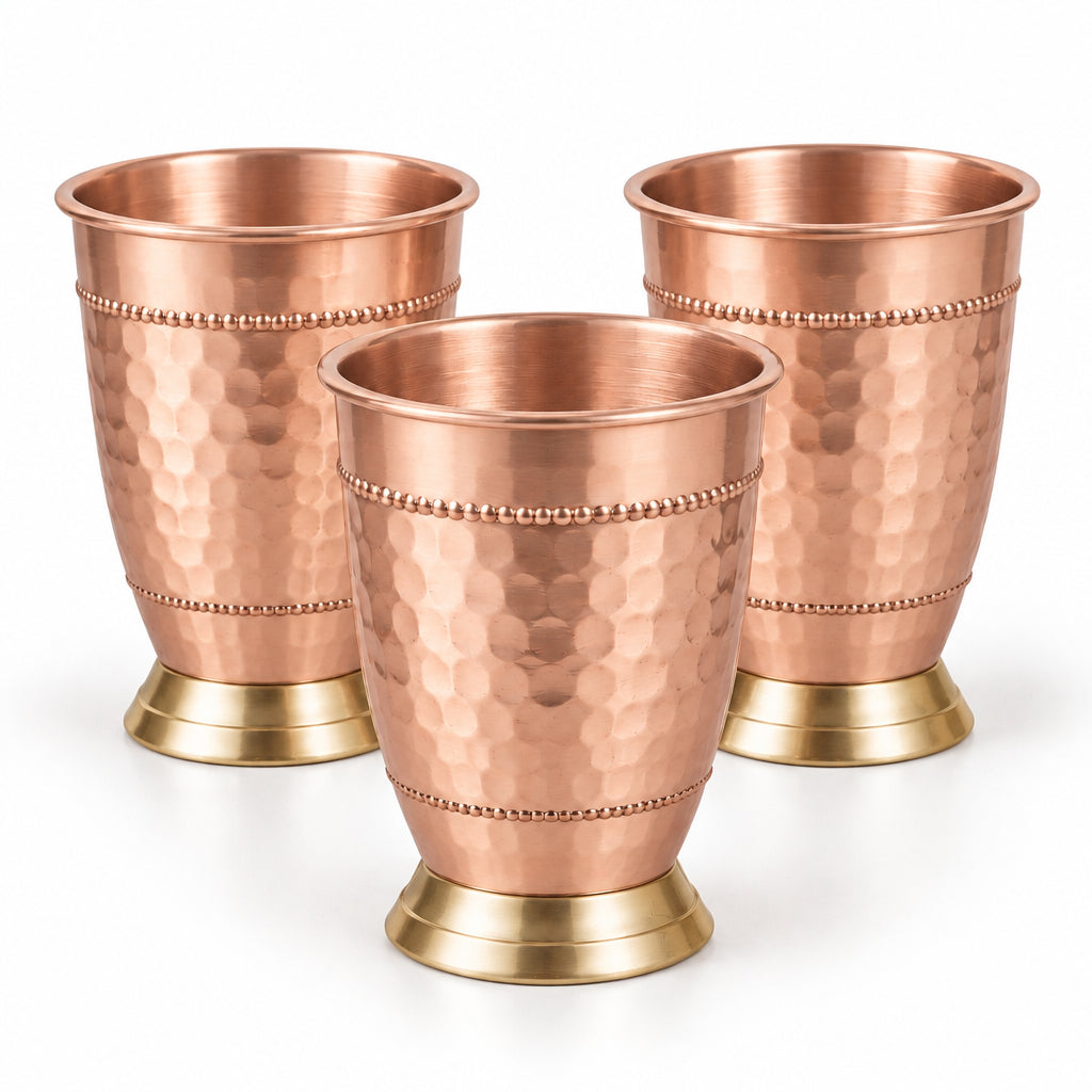 copper glass set of 3 for kitchen set