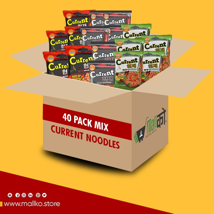 Hot and Spicy, 2 times Spicy and Lemon Veggie Current Noodles 40 Packs in USA 