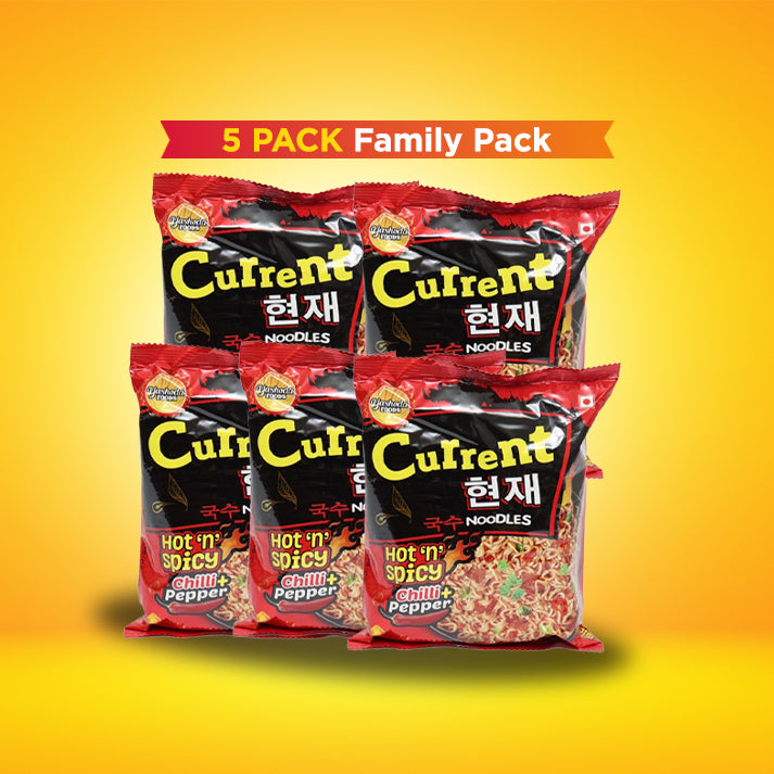 Current Noodles Hot 'n' spicy chilli pepper 5pack Family pack