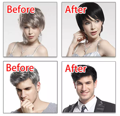 Dexe shampoo before after comparison