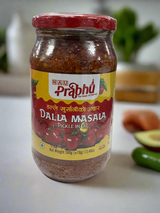 Prabhu Dalla masala pickle in oil