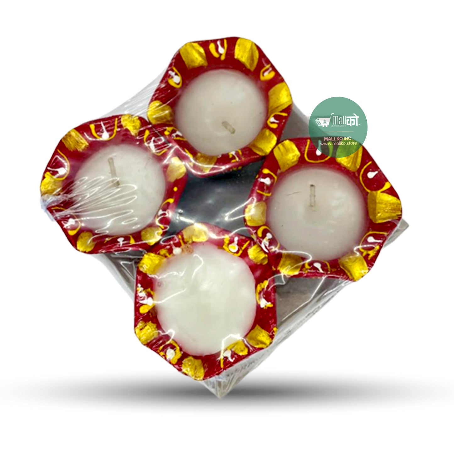  Handcrafted Decorative Terracotta Diya with Wax