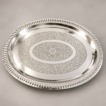 Decorative Oval Serving Tray for dashain