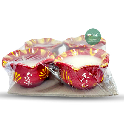  Colorful Festive Wax Diya for Pooja & Diwali