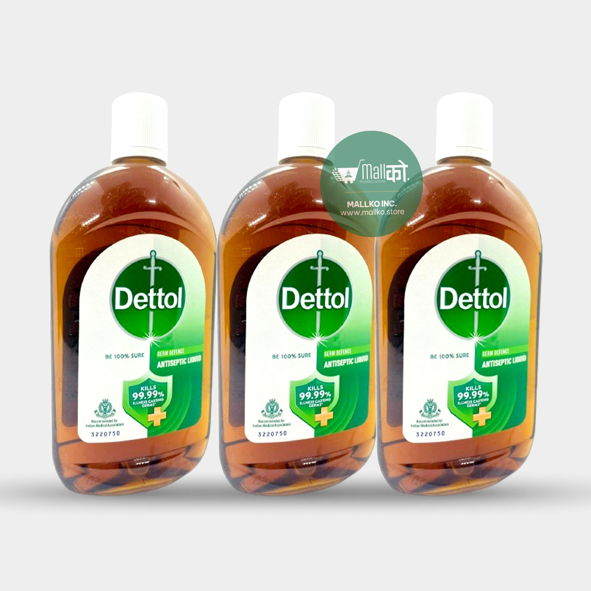 3 pack Dettol Aniseptic liquid