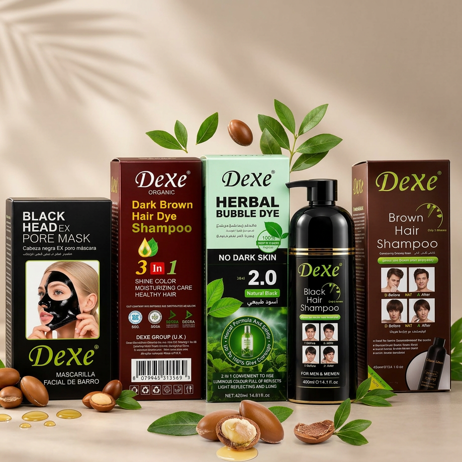 Dexe Hair Color & Beauty Care Combo – 5 Piece Bundle