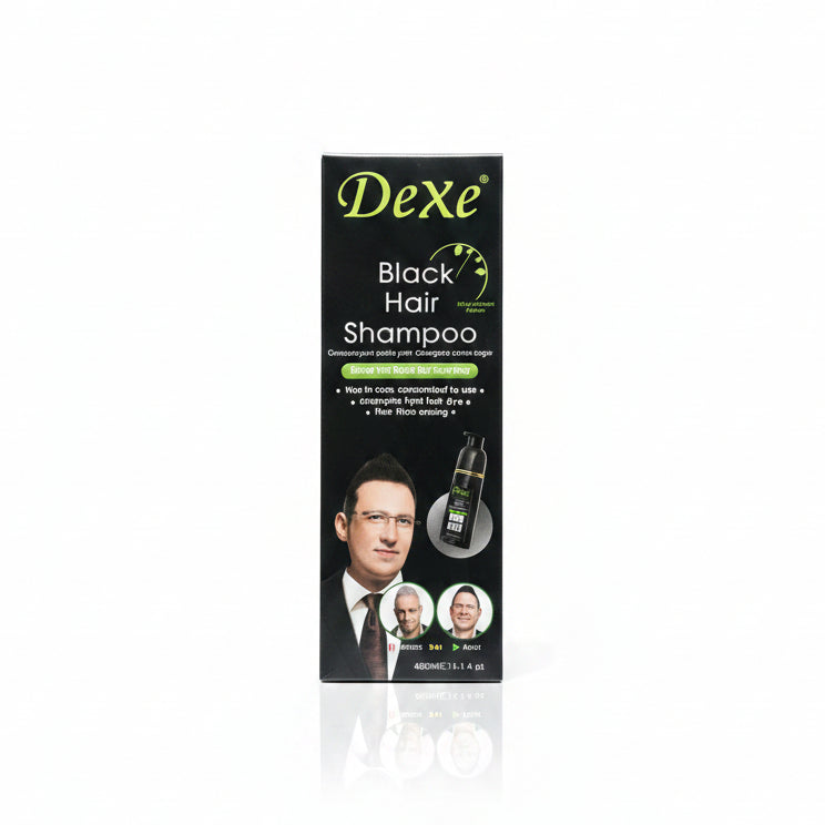 Dexe Instant Black Hair Color Shampoo for Gray Coverage