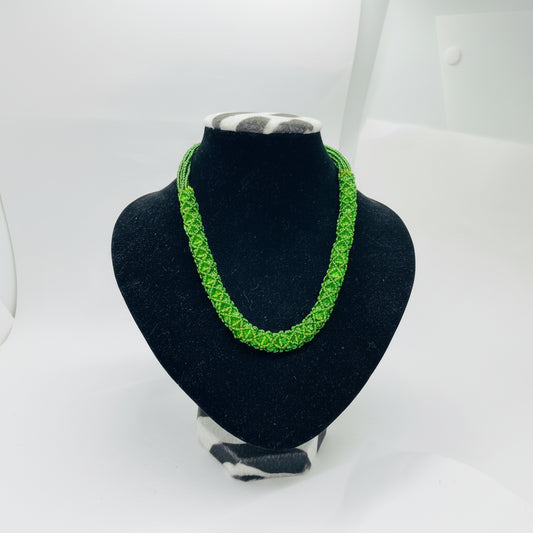 Stylish Green Party Necklace