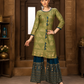 Straight-Cut Kurti with Sharara Pants