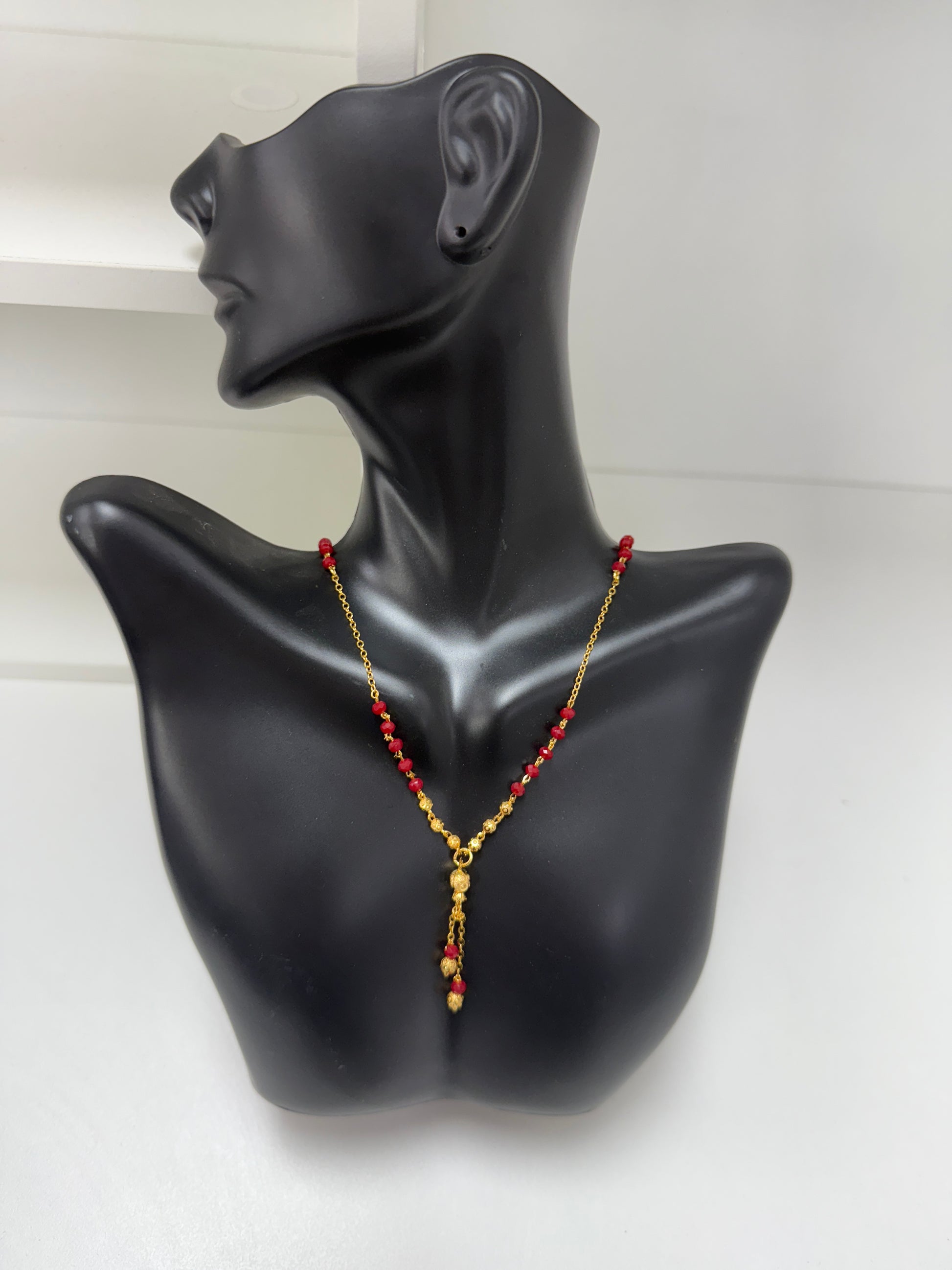Gold plated mangalsutra stylish bridal jewelry