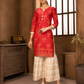 Elegant Women’s Kurti with Matching Sharara Pants