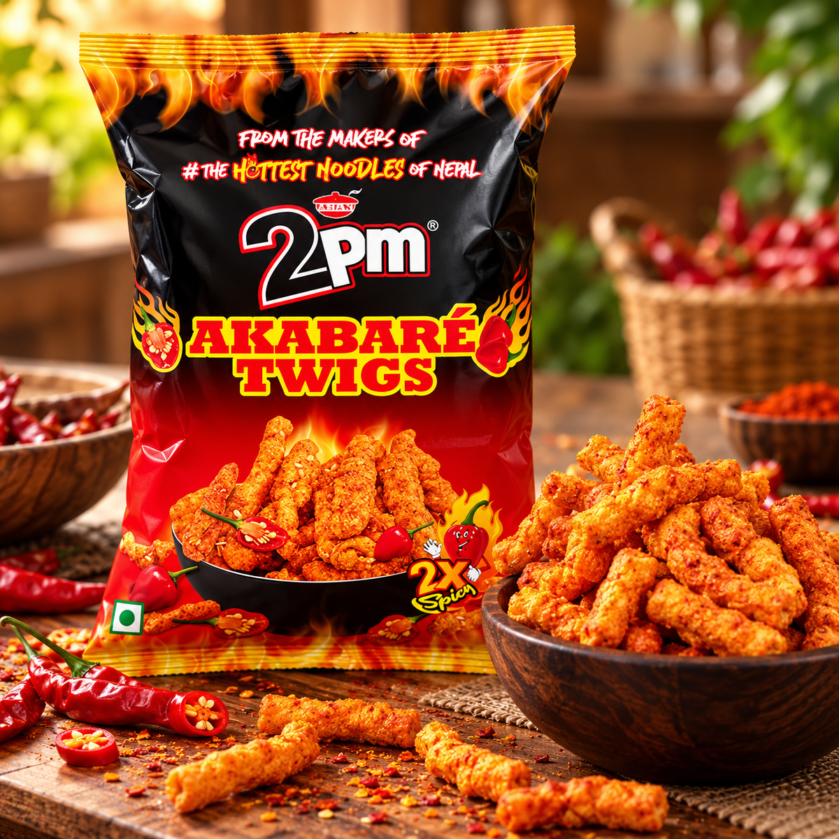 2 PM Akabare Twigs (2x Spicy)