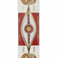 Floral gold and beaded rakhi with decorative centerpiece