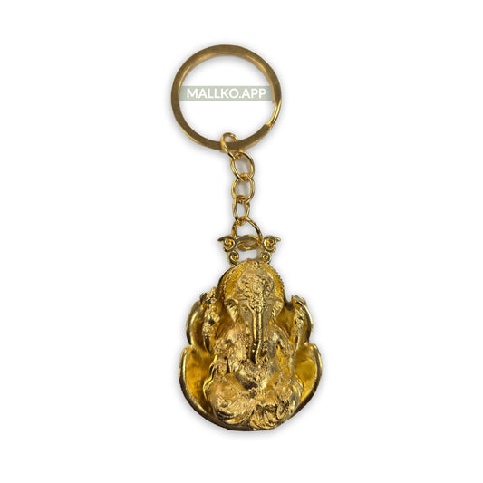 Decorative Golden Ganesha Keyring Gift