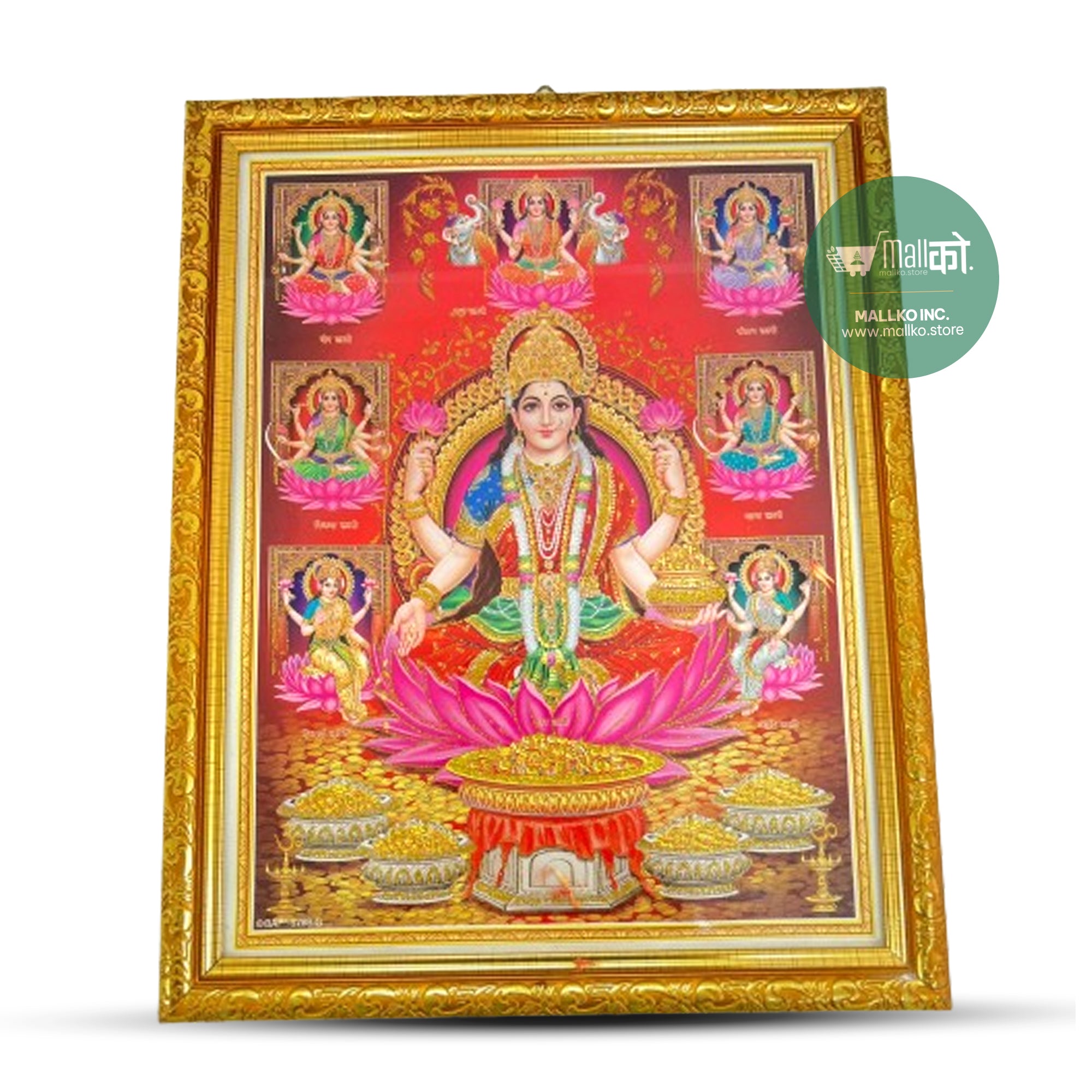 Goddess Laxmi ( Ashta Laxmi ) Photo Frame – Mall ko