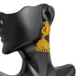 Gold-Plated Mayur Pinjara Jhumka Earrings