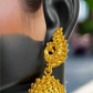 Gold-Plated Mayur Pinjara Jhumka Earrings