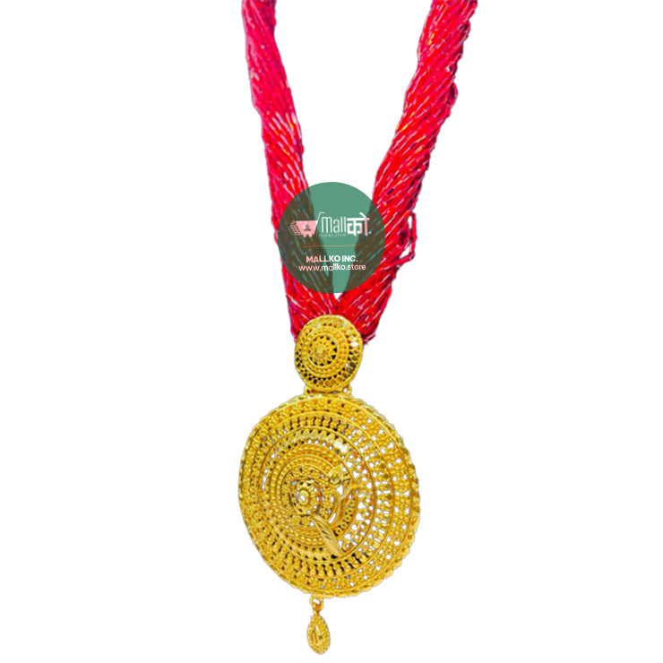 Gold-Plated Nepali Potey Necklace 