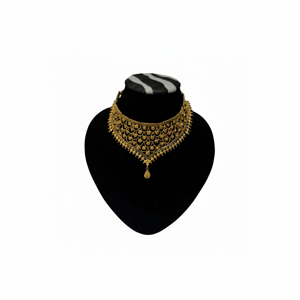 GoldPlatedNecklaceforSaree for women