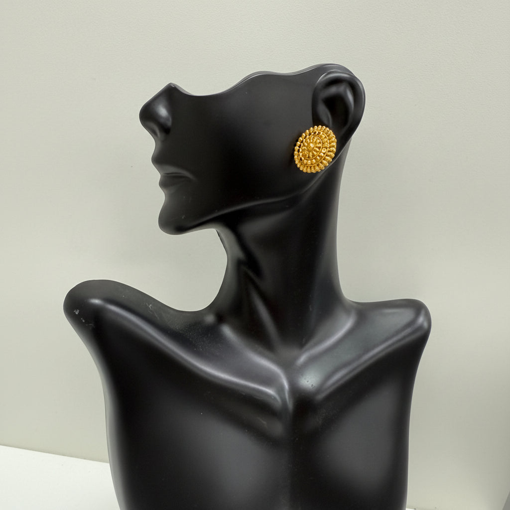 Gold Finish Round Top