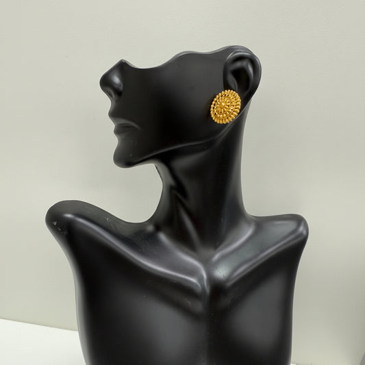 Gold Finish Round Top