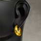 Gold-Plated Bold Hoop Earrings